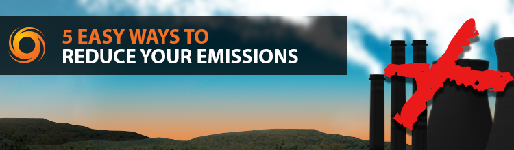 5 easy ways to reduce your emissions