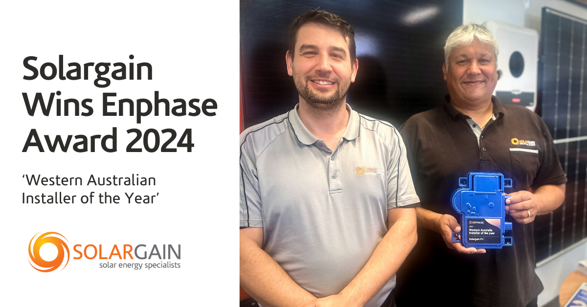 Enphase Solargain Award